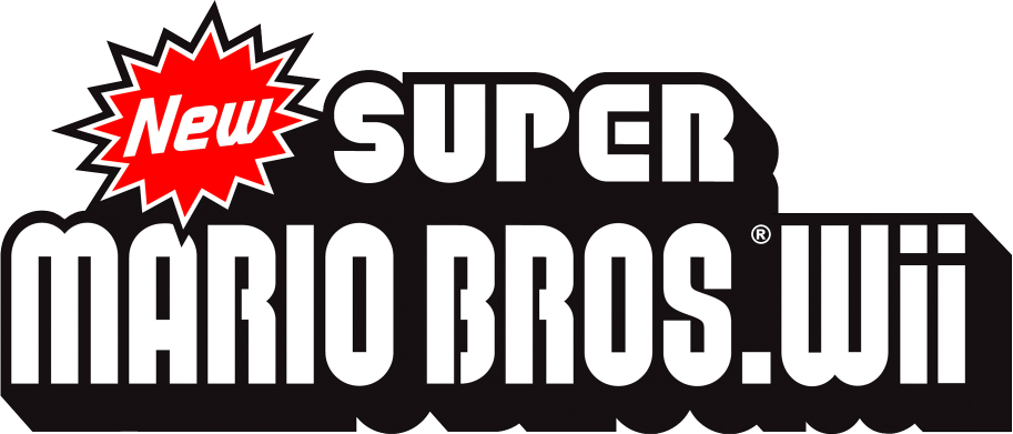 Banner New Super Mario Bros New Super Mario Bros Wii Logo Full Size Png Download Seekpng