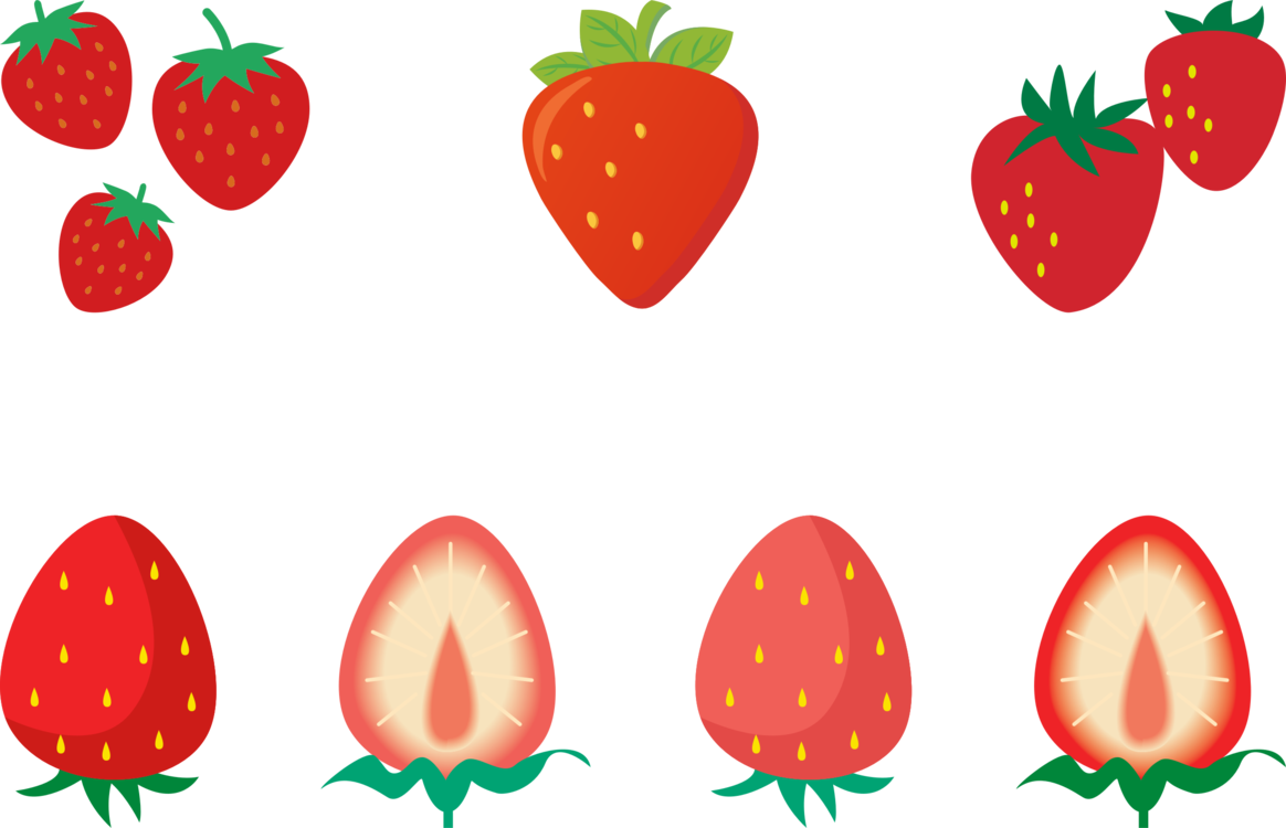 All Photo Png Clipart - 8 Strawberries Clipart (1164x750), Png Download