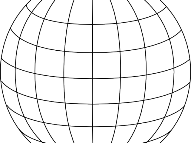 Wire Globe Cliparts - Globe Line Art Png (640x480), Png Download