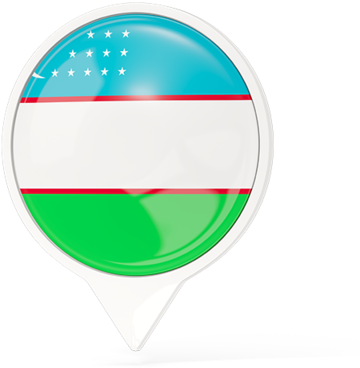 Uzbekistan Flag Png Circle (640x480), Png Download
