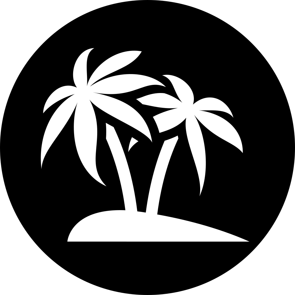 Palm Tree Icon Png (980x980), Png Download