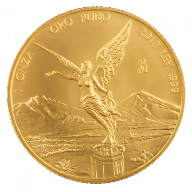 1 Oz Mexican Libertad Gold Coin Front - Libertad (650x650), Png Download