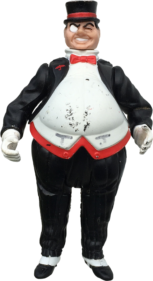 The Penguin Figure Whirls Up Trouble With His Blast - Figurine (567x1000), Png Download