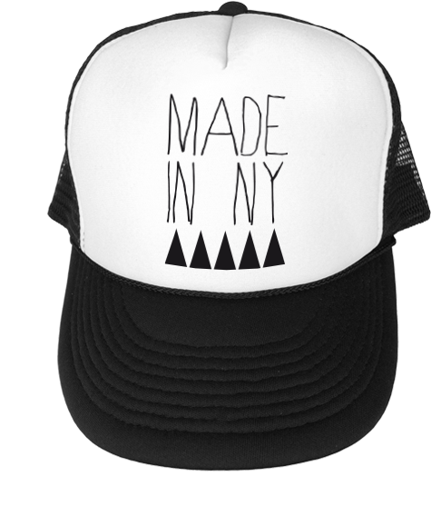 Made In Ny // Black Trucker Hat - Hat (534x621), Png Download