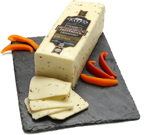 Charter Reserve Pepper Jack Cheese , Lb - Blue Cheese (692x580), Png Download