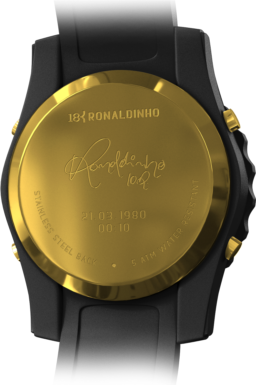 Carbon Gold - Analog Watch (1500x1501), Png Download