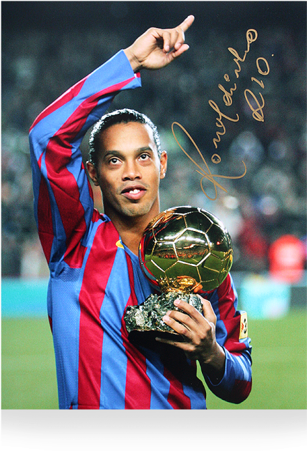 Ronaldinho Drawing Footballer - Ronaldinho Ballon Dor (650x665), Png Download