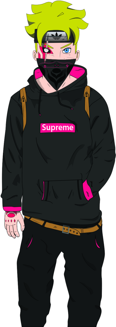 Hypebeast Naruto Search Result Cliparts For Hypebeast - Anime Hypebeast (728x1097), Png Download