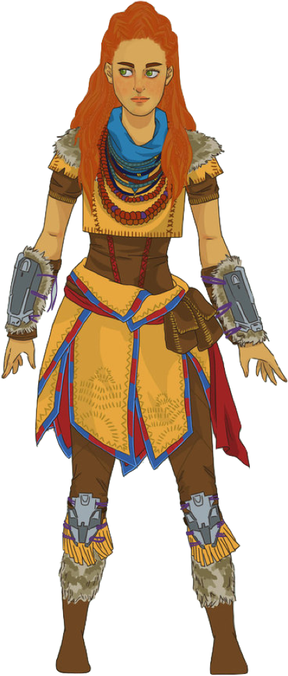 Aloy - Woman Warrior (786x1017), Png Download