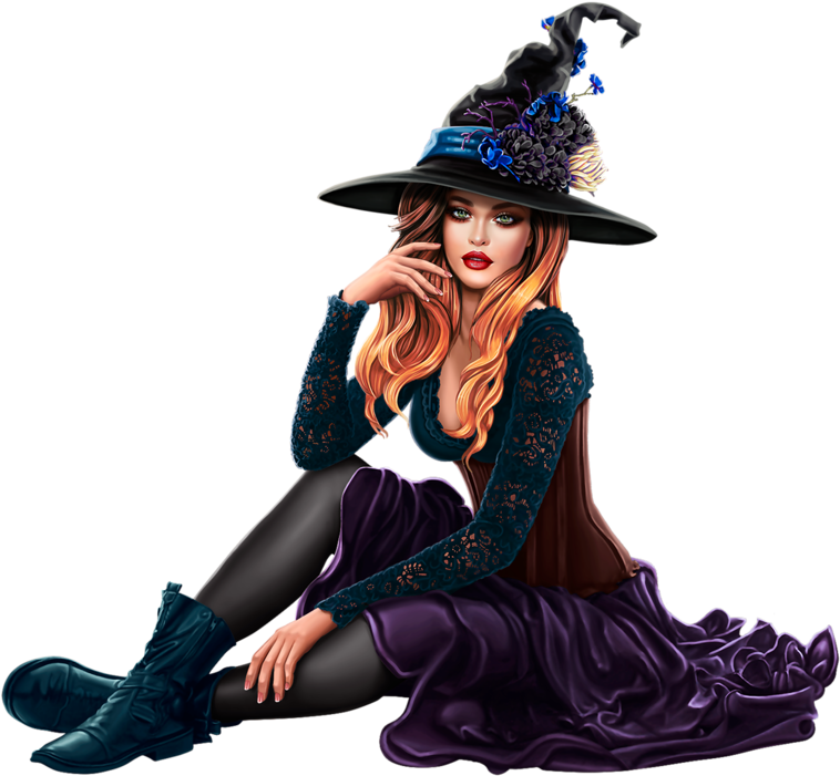 Обсуждение На Liveinternet - Illustratie Girls Halloween (784x800), Png Download