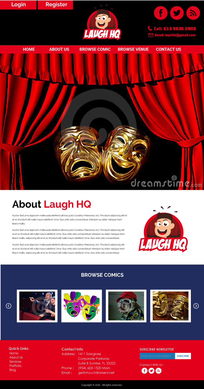 Playful, Elegant Web Design For A Company In United - Tragedy And Comedy (700x1334), Png Download