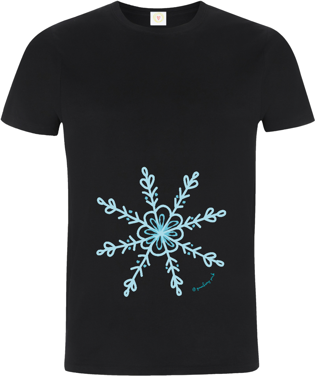 Blue Snowflake - Active Shirt (1500x1500), Png Download