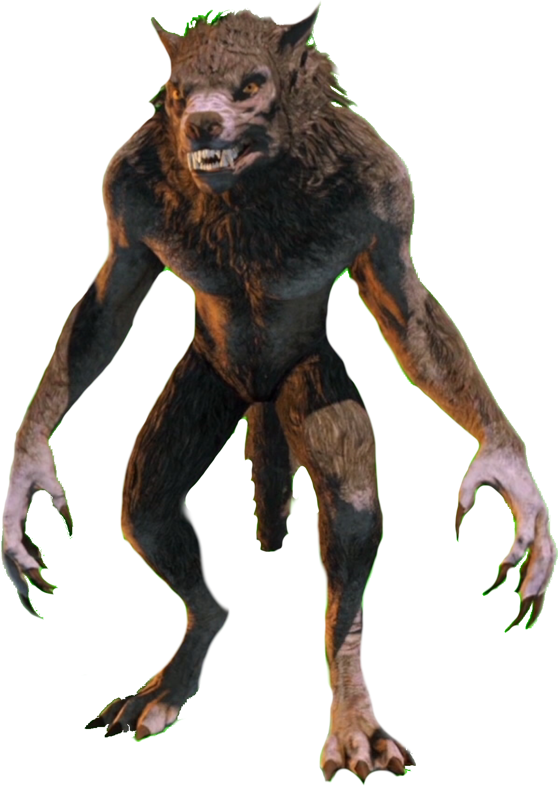 Wolf Wolfman Howl Werewolf Halloween Freetoedit - Cryptid (1135x1600), Png Download