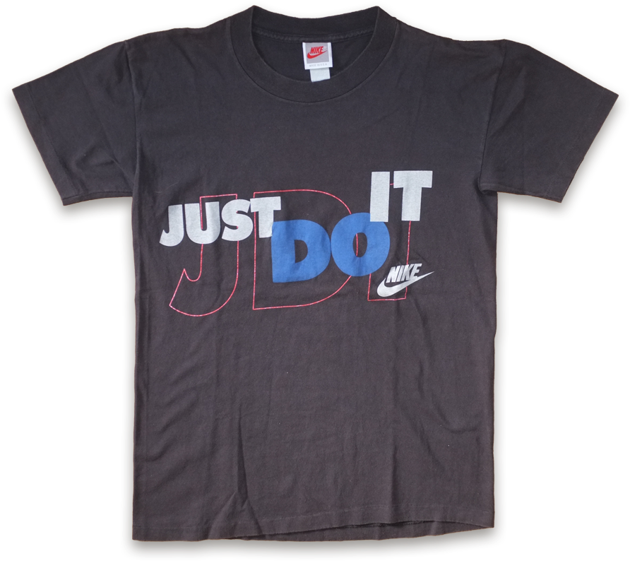 Vintage Nike Just Do It T-shirt / Grey Tag From The - Active Shirt (900x900), Png Download