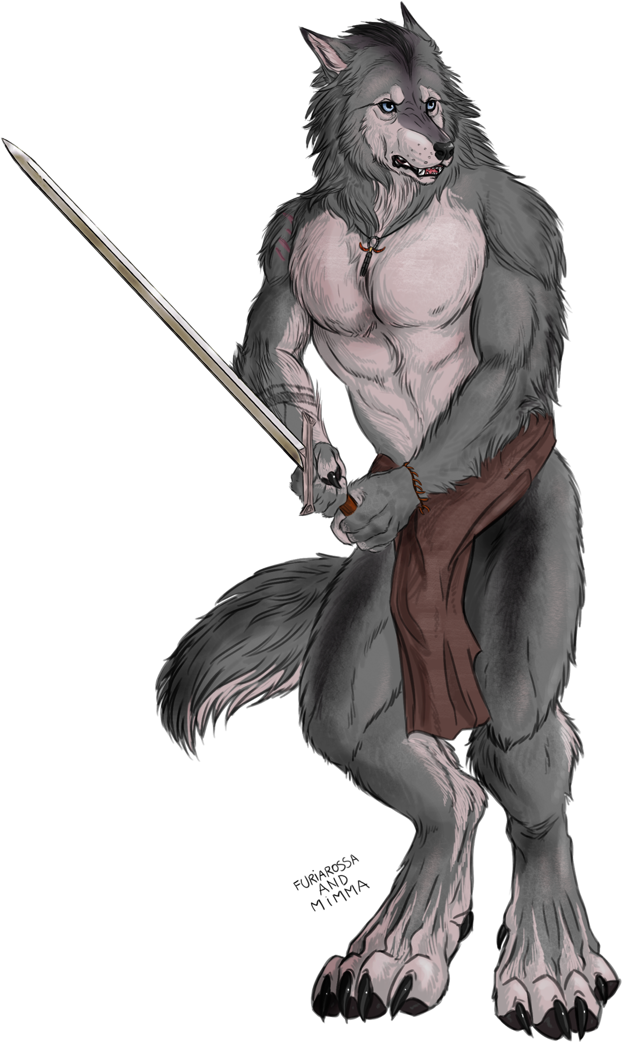 Background Png - Werewolf Sword (1280x2166), Png Download