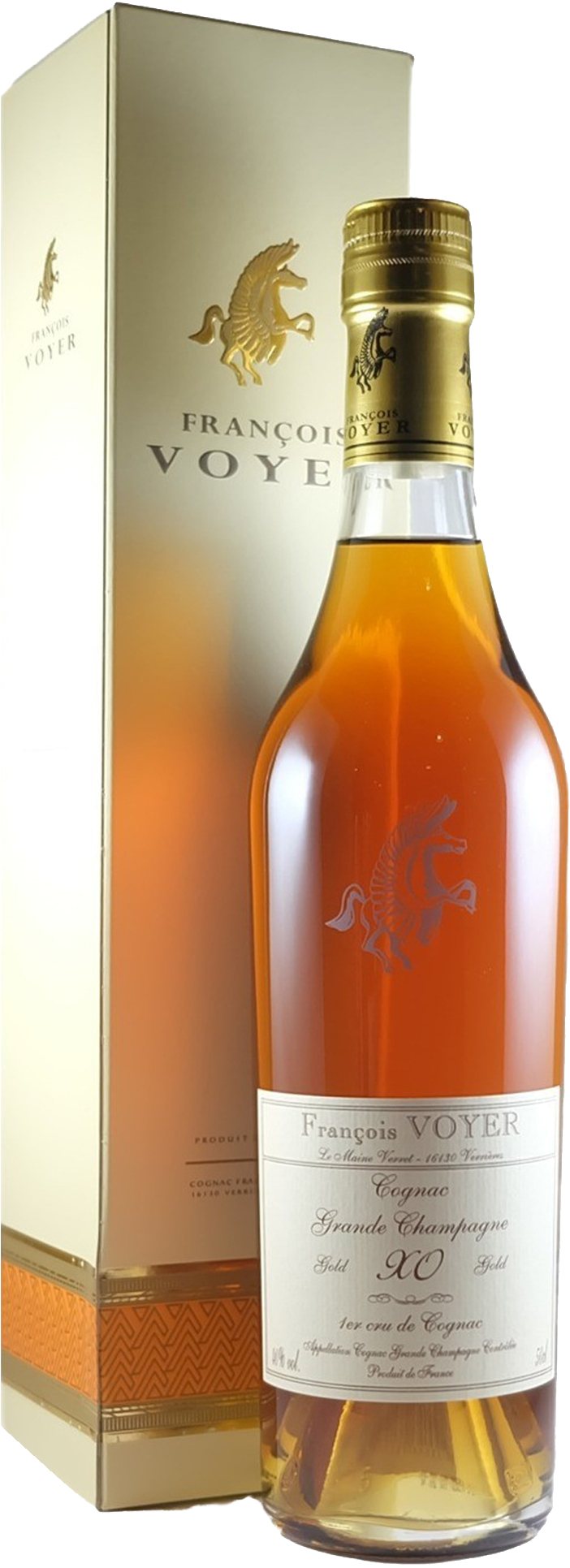 Francois Voyer Cognac Gc Xo Gold 20-30 Years 40% 500ml - Grain Whisky (1600x2000), Png Download