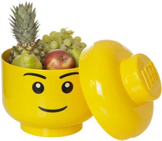 Lego Opbergbox Hoofd - Lego Head Bowl (750x750), Png Download