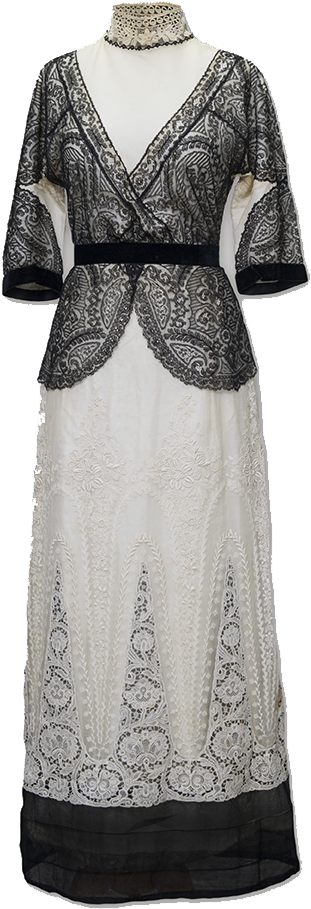 Lace In The Edwardian Era - Cocktail Dress (680x1021), Png Download