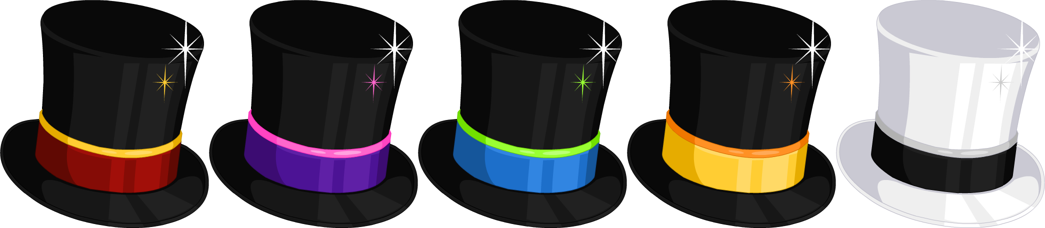 2012 Magician Hat - Illustration (2090x456), Png Download