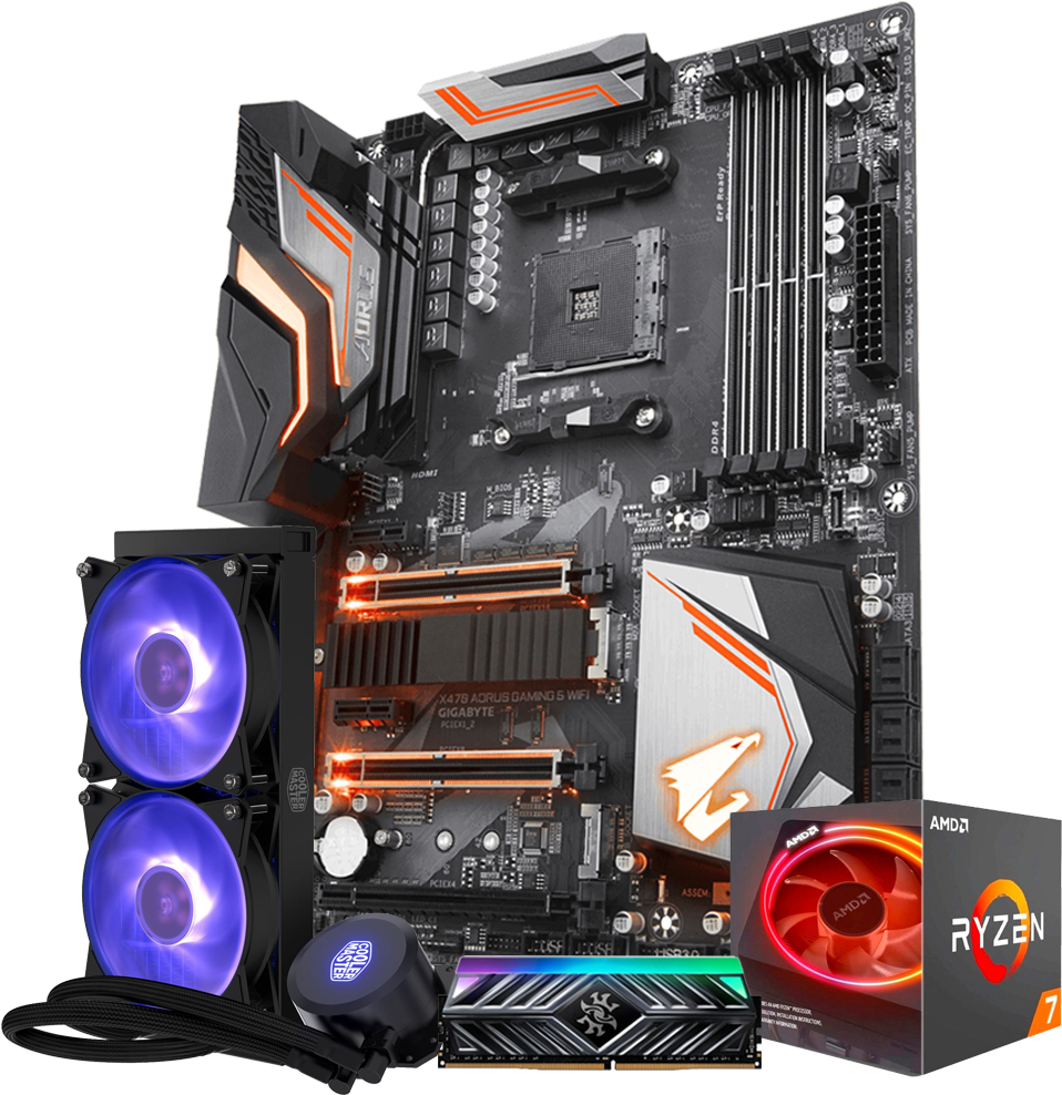 Pc Specification - Ga X470 Aorus Gaming 5 Wifi (1000x1000), Png Download