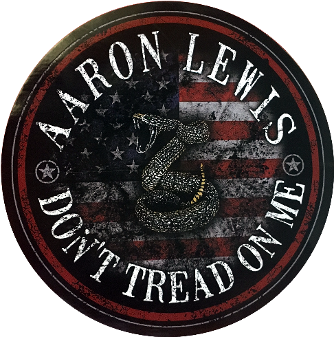 Aaron Lewis Round Don't Tread On Me Sticker - Wall Clock (800x800), Png Download