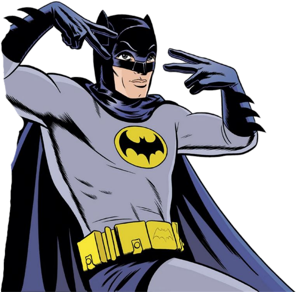 Batman Adam West Comic (1024x1000), Png Download