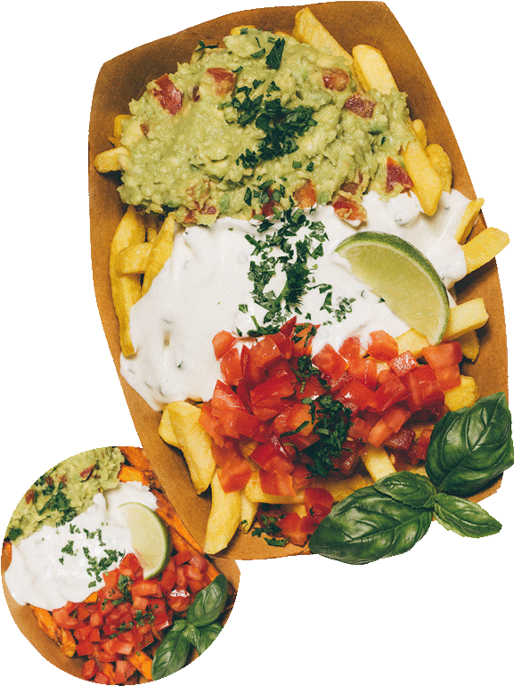 California Style Fries - Mozzarella (900x900), Png Download