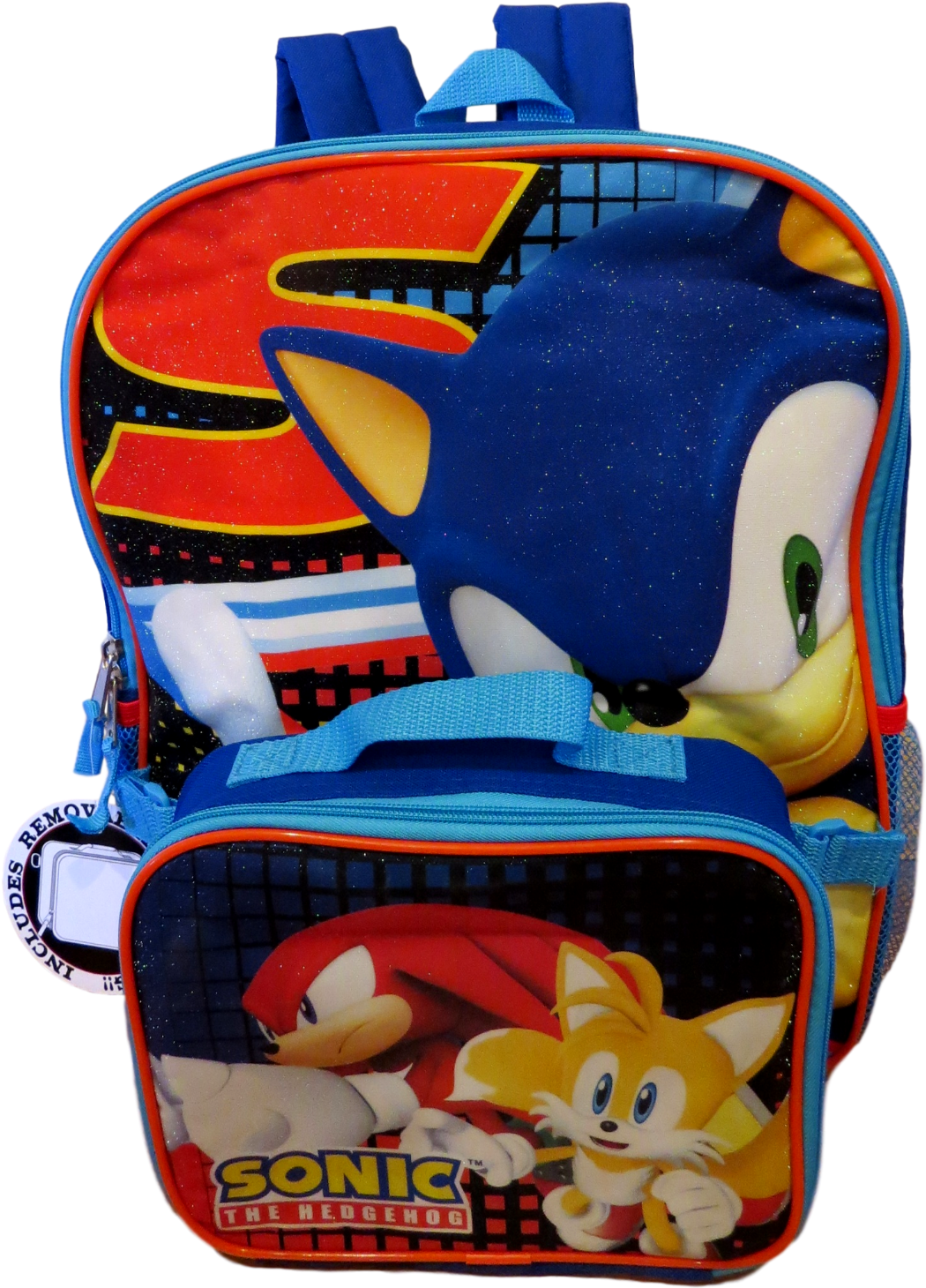 Little Boys School Backpack Lunch Box Set Cartoon Book - Sonic The Hedgehog (1148x1600), Png Download