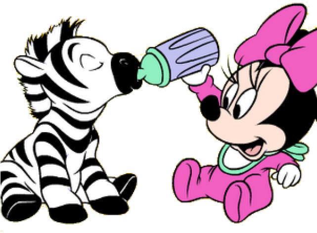 Mickey Mouse With Zebra (640x480), Png Download
