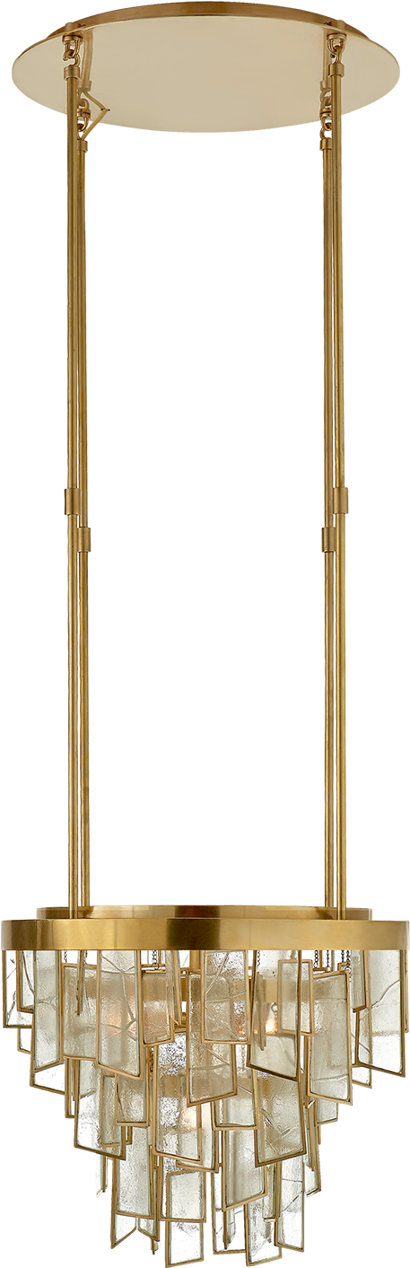 Ardent Small Waterfall Chandelier In Antique-burnished - Ceiling Fixture (1440x1440), Png Download