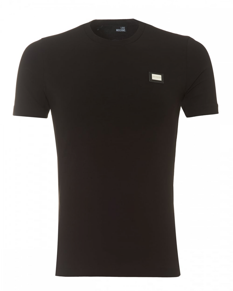 Love Moschine Gold Badge - Blank Black T Shirt Png (1000x1231), Png Download