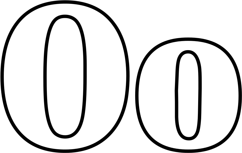 Classic Alphabet O At Coloring Pages For Kids Boys - Line Art (1056x816), Png Download