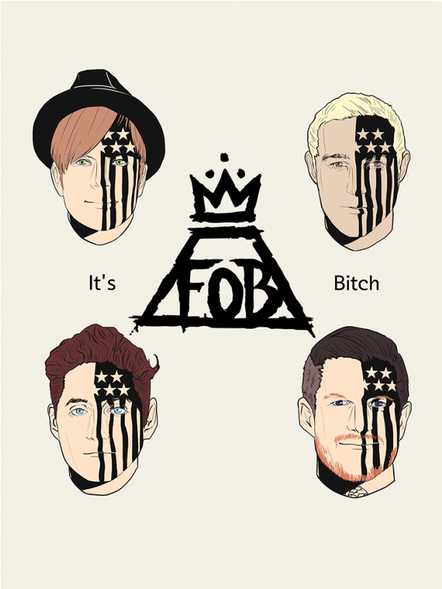 Fall Out Boy - Fall Out Boy Fan Art (1000x830), Png Download