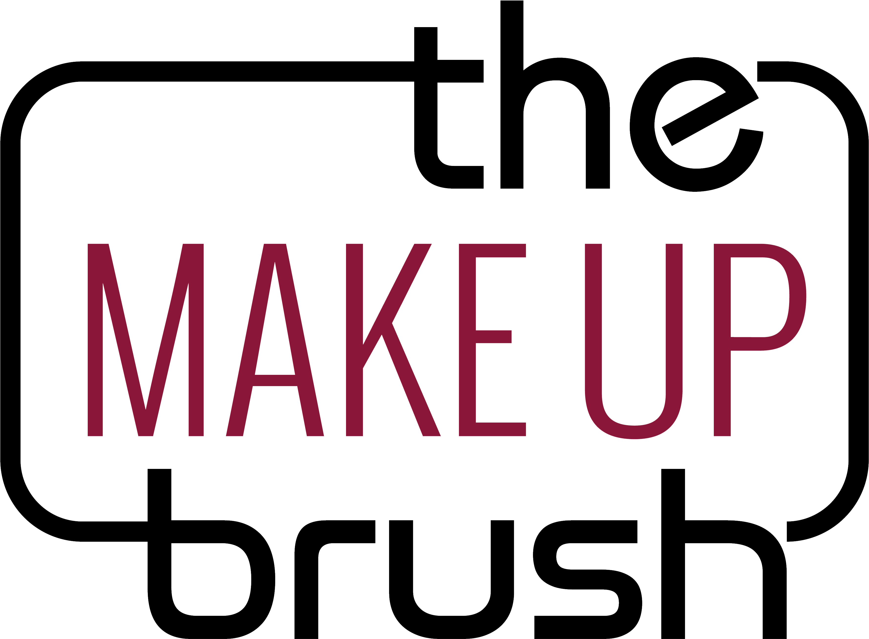 The Makeup Brush - Oval (3838x3022), Png Download