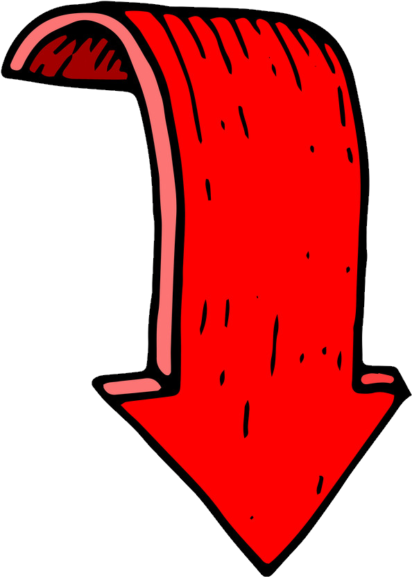 New Year's Day 2019 Ride - Arrow Down (1000x1080), Png Download