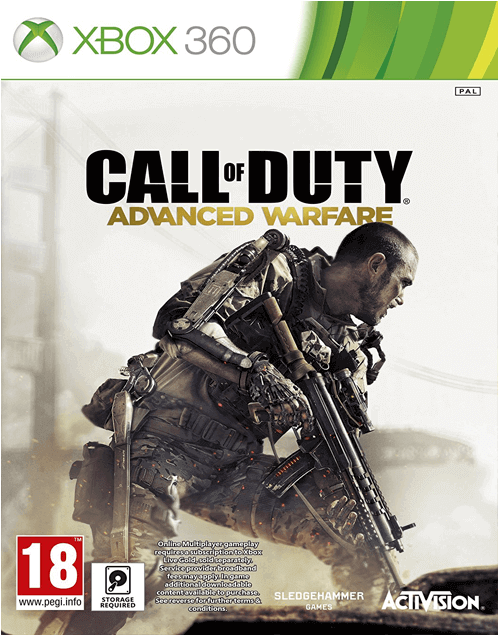 Call Of Duty Advance Warfare - Cod Advanced Warfare Xbox 360 (552x700), Png Download