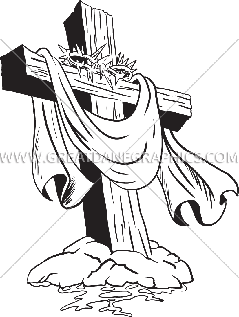 Of Thorns Clipart Cross Crown Of Thorns Full Size Png Download Seekpng
