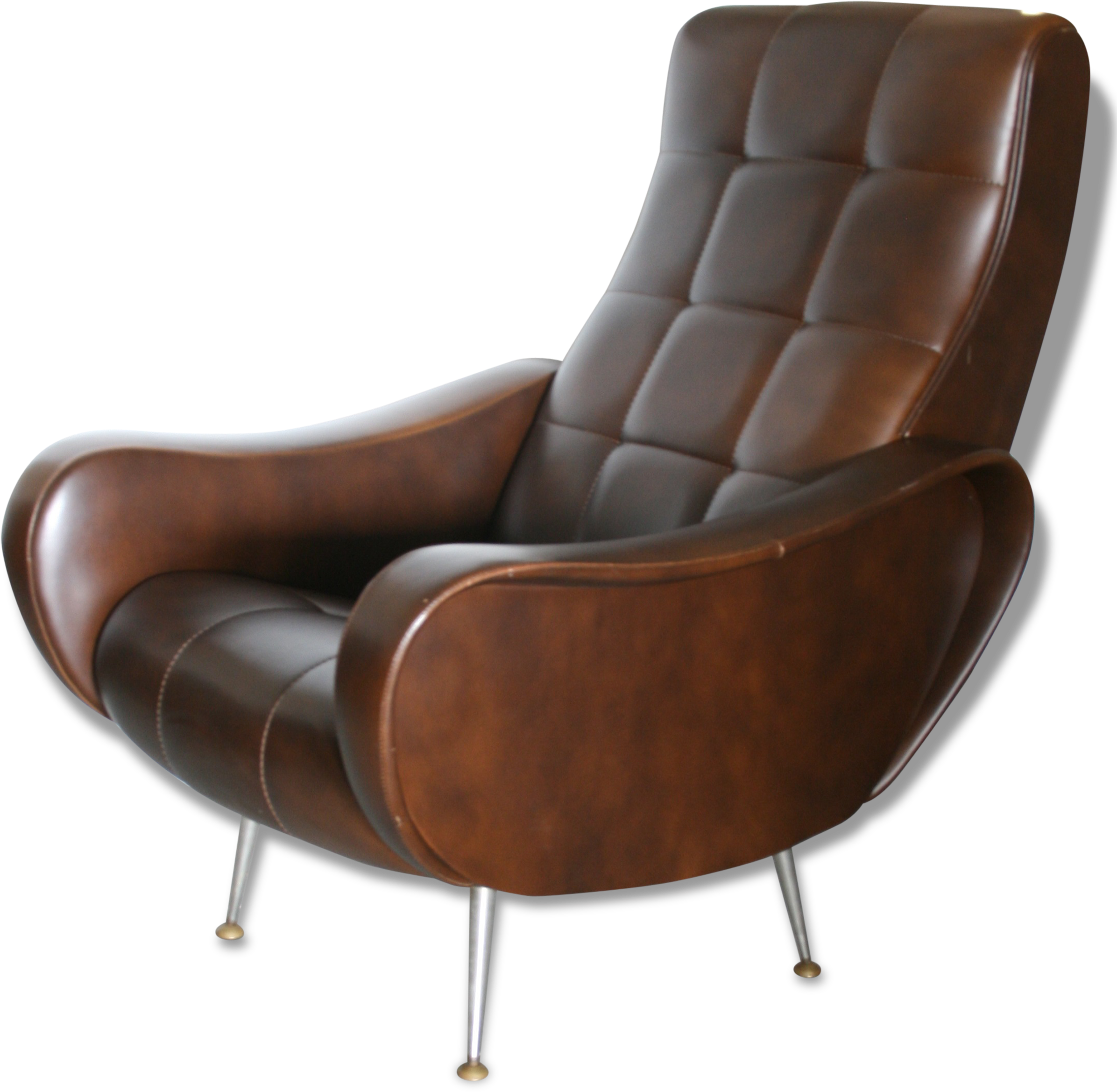 Fauteuil Vintage "lady" Marco Zanuso - Chair (2445x2717), Png Download