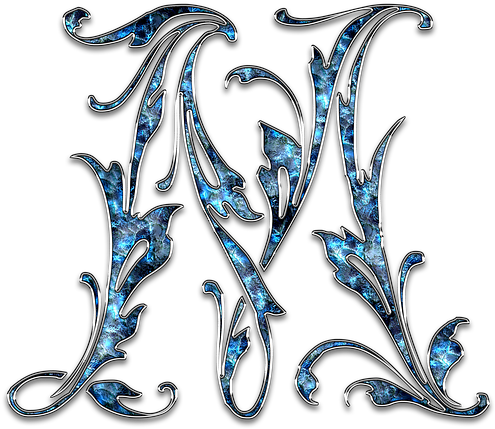 Letter, Letter M, M, Initials, Font, Alphabet - Inicjał Litery M (509x720), Png Download