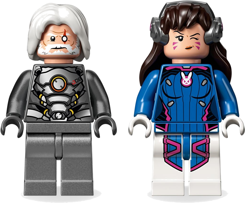 You Will Earn 6 Reward Points By Buying This Product - Lego Dva And Reinhardt (1027x868), Png Download