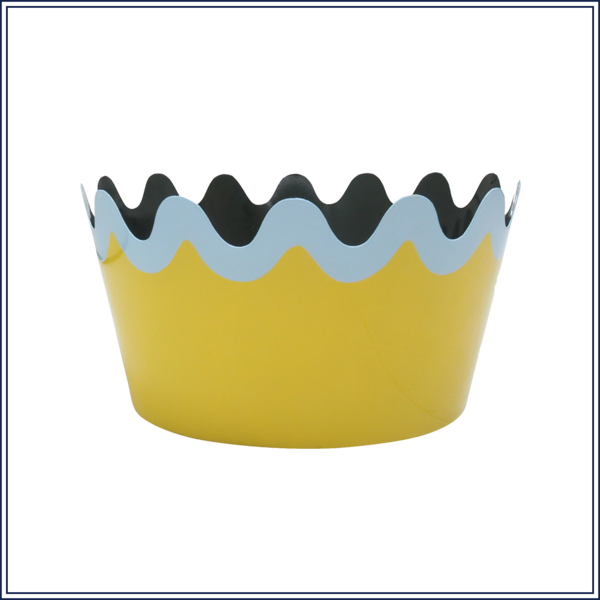 Large Scallop Tole Planter In Yellow - Cake (600x600), Png Download