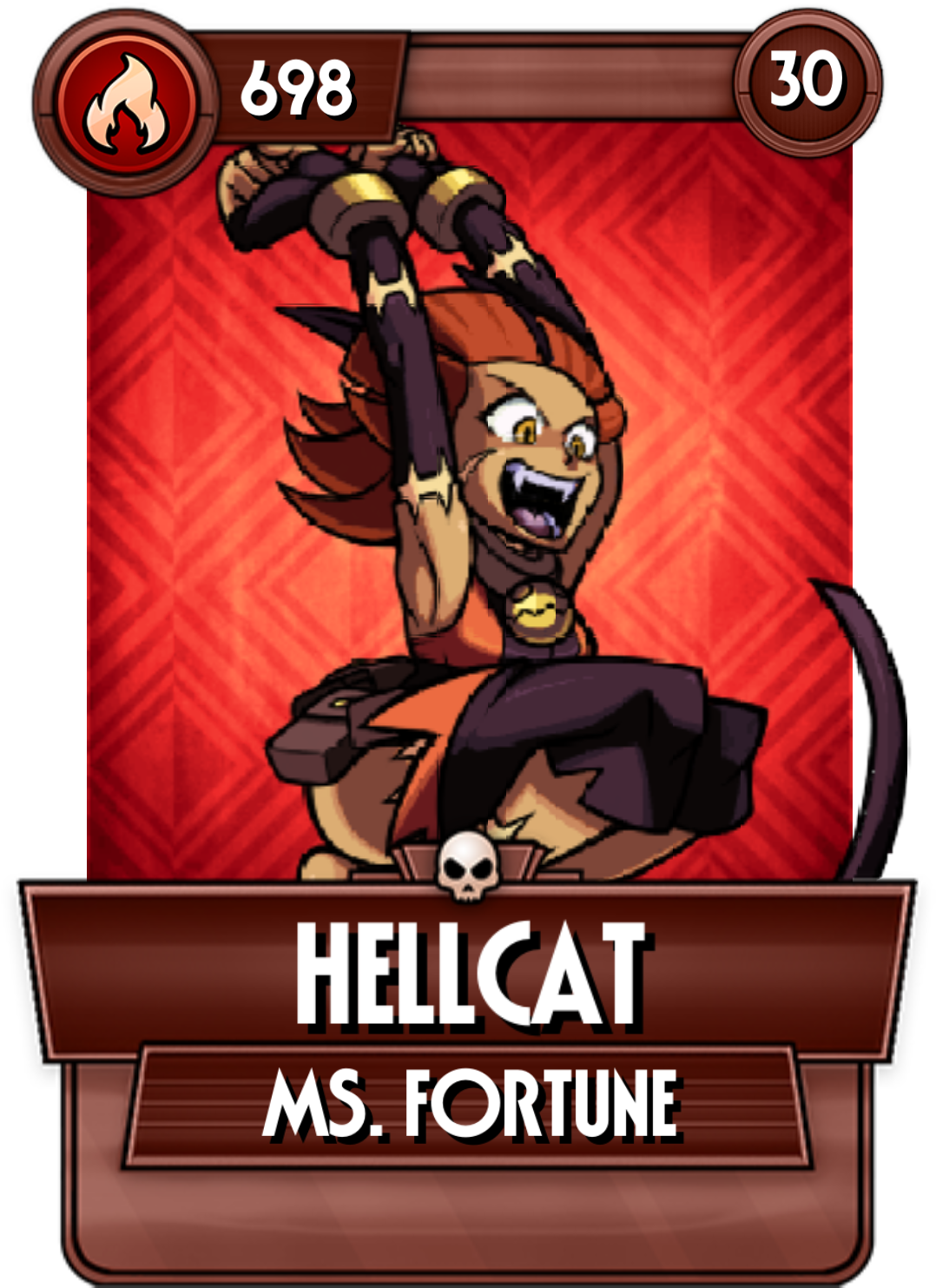 Hellcat - Skullgirls Ms Fortune Hellcat (1260x1660), Png Download