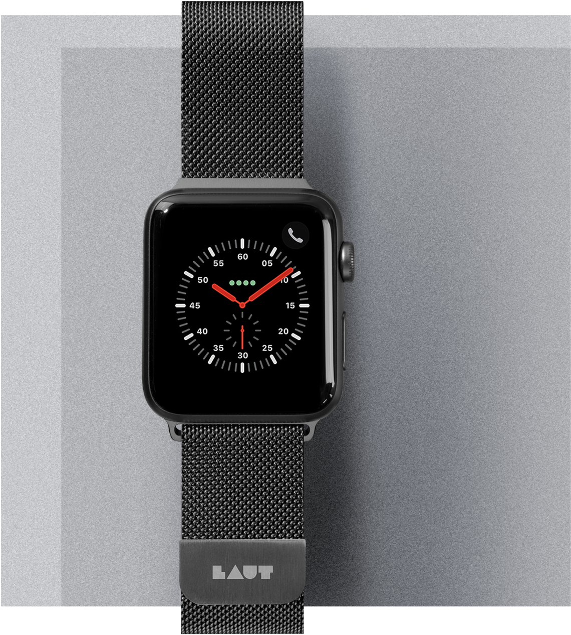 Steel Loop - Analog Watch (1400x1400), Png Download