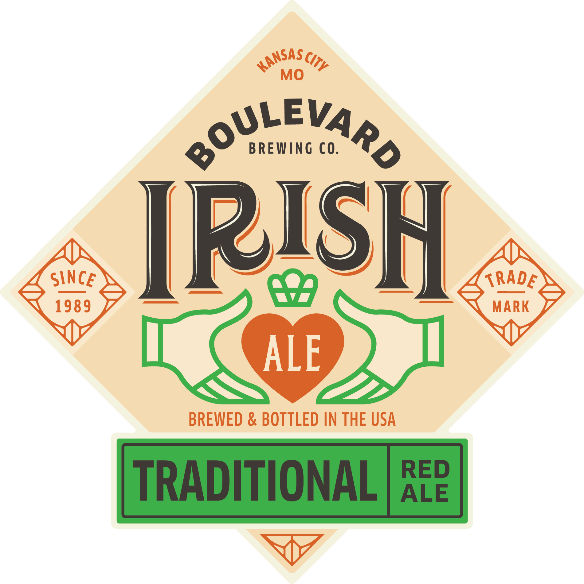 Irish Ale - Blvd Irish Ale (1901x1903), Png Download