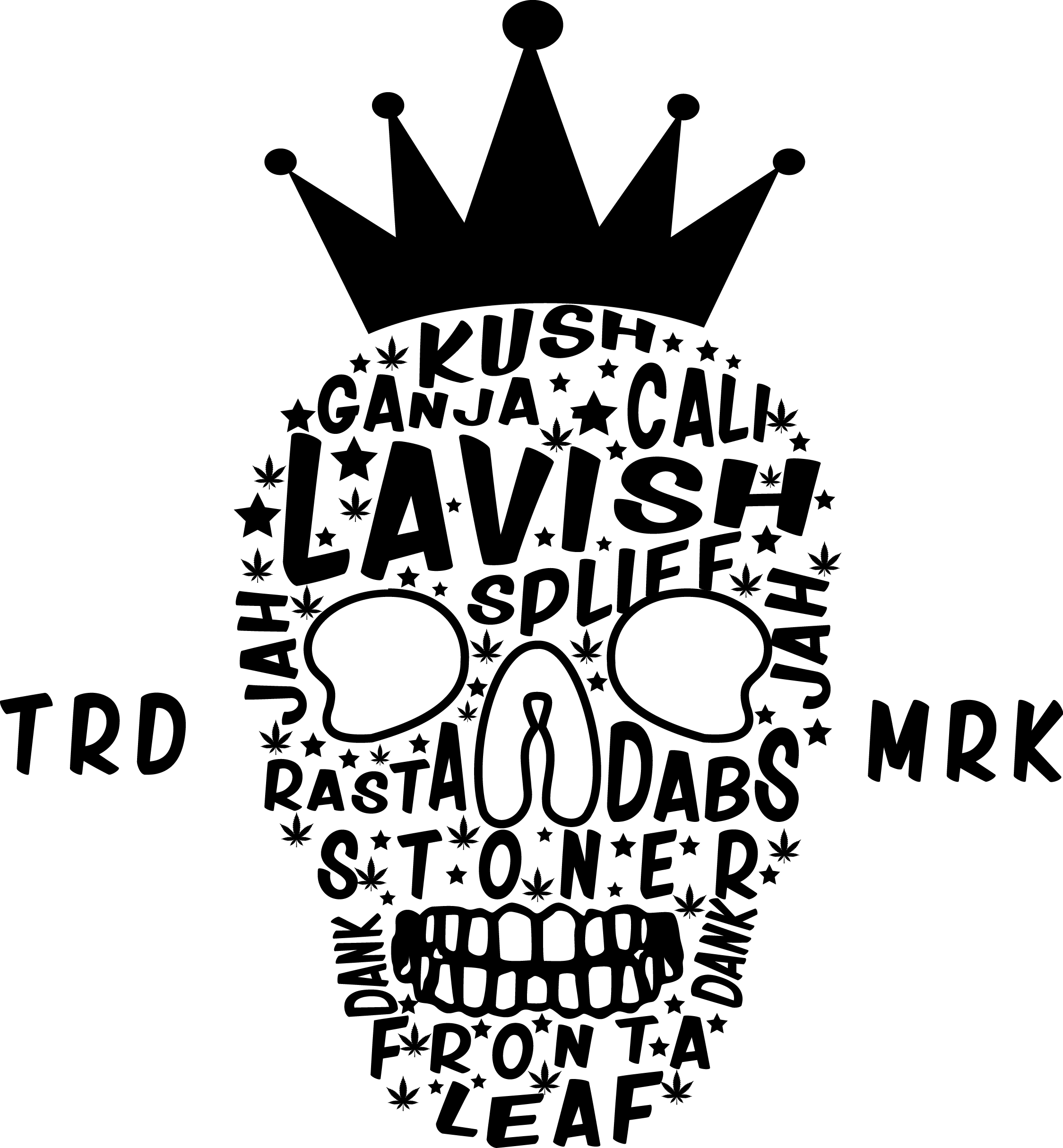 Lavish Stoner Apparel Co - Skull (2249x2429), Png Download