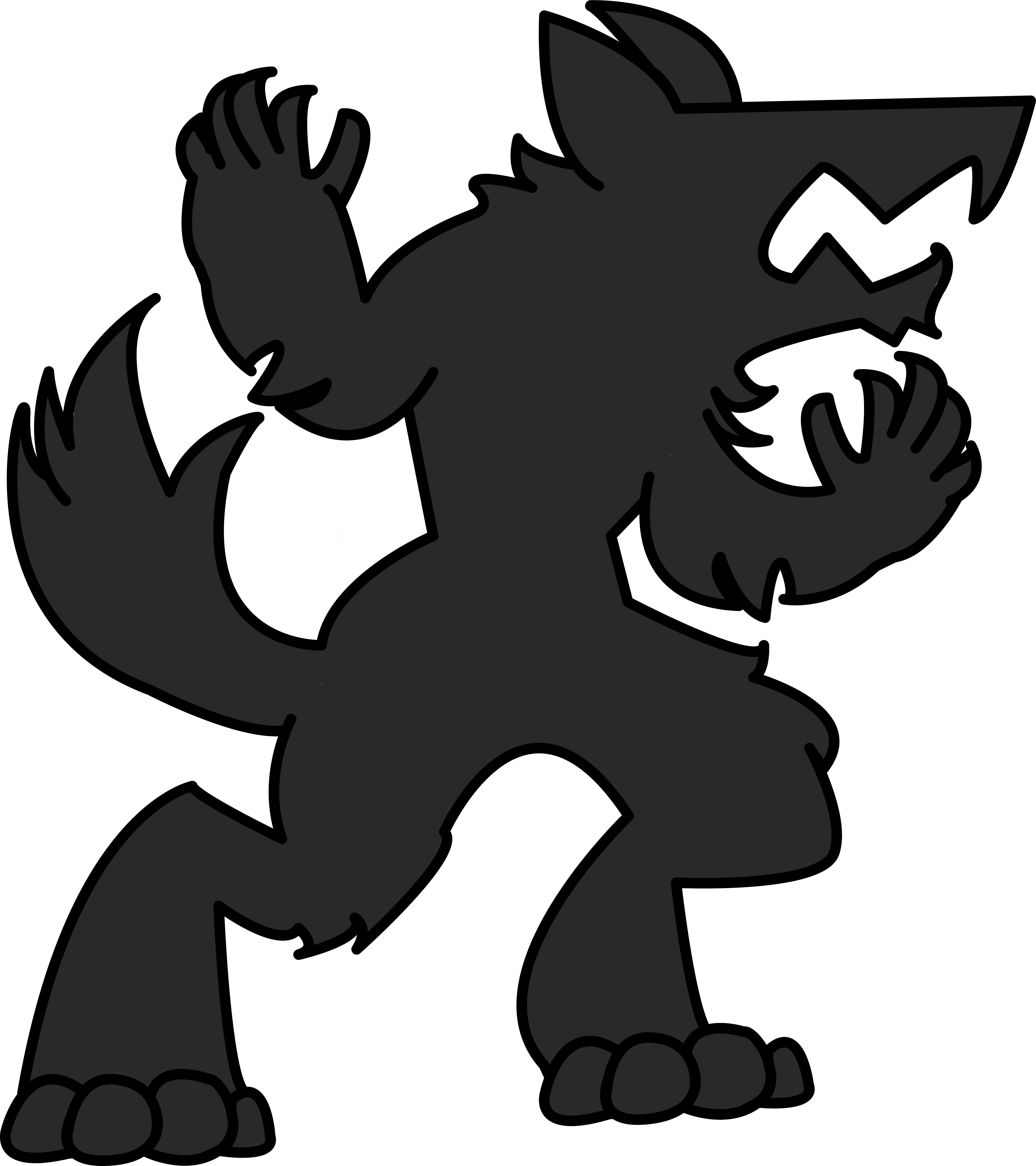 Icon Werewolf (3115x3507), Png Download