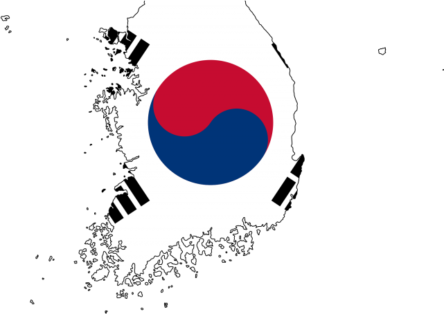 North Korea Flag Clipart Png - South Korea Flag Country (640x480), Png Download