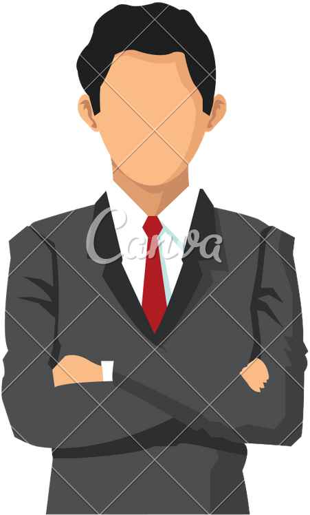 Single Businessman Fashion Icon - Businessman Icon (693x800), Png Download