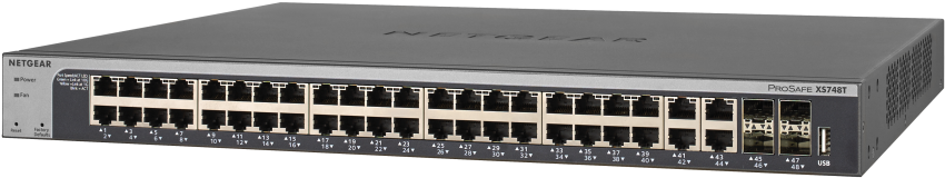 Netgear-xs748t - Netgear Xs748t (900x573), Png Download