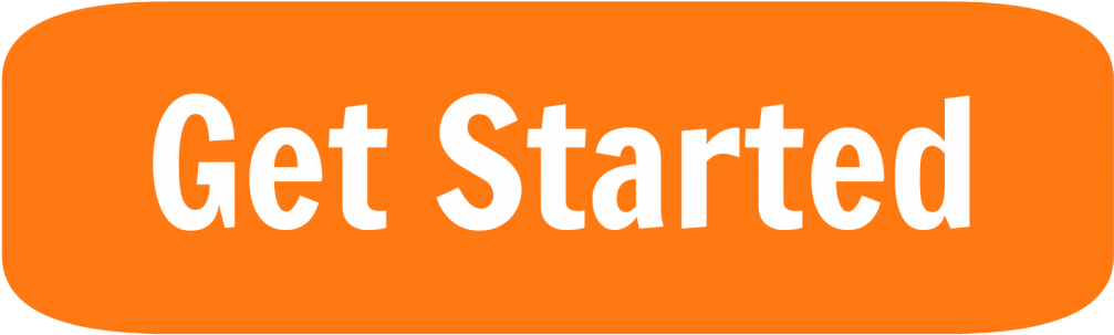 1024 X 342 18 - Get Started Button Orange (1024x342), Png Download